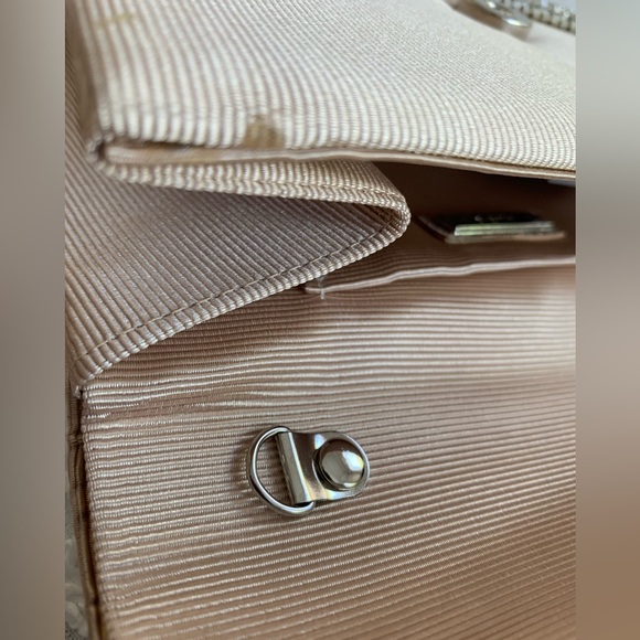 ALDO Clutch w/Tag: Beige/Bronze Rhinestones & Sequins Chain Handle Inside Pocket - Picture 9 of 9